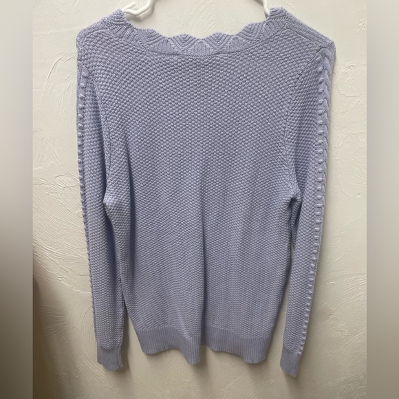 Loft Purple Knit Sweater - Picture 4 of 4